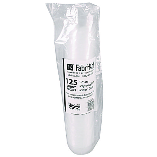 Portion Cups, 3.25 oz, Plastic, Clear, 2,500/Carton