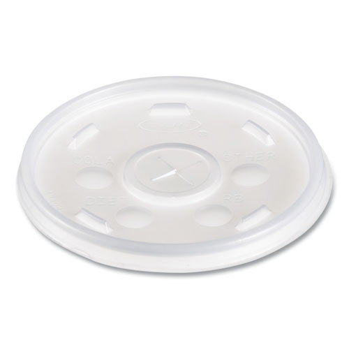 Dart Translucent Slotted Foam Cup Lids