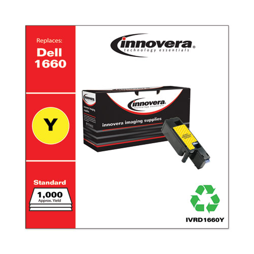 Remanufactured Yellow Toner, Replacement for 332-0402, 1,000 Page-Yield