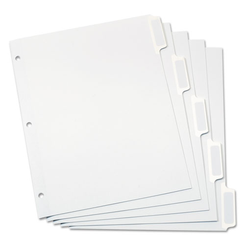 TOPS Oxford Self-stick 3-Hole Custom Divider Tabs