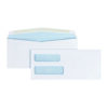 Double Window Security-Tinted Check Envelope, #10, Commercial Flap, Gummed Closure, 4.13 x 9.5, White, 500/Box