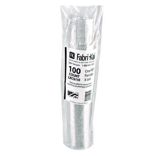 Kal-Clear/Nexclear Drink Cup Lids, X-Style Straw Slot/Flavor Buttons, Fits 9 oz to 10 oz Cold Cups, Plastic, Clear, 2,500/CT