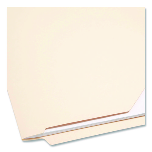 End Tab Jackets with Reinforced Tabs, Straight Tab, Legal Size, 11-pt Manila, 100/Box