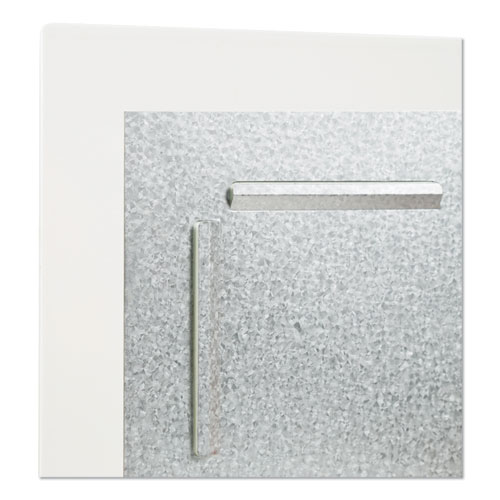 Floating Glass Dry Erase Board, 36" x 24" (Actual Size: 35" x 23"), White Surface