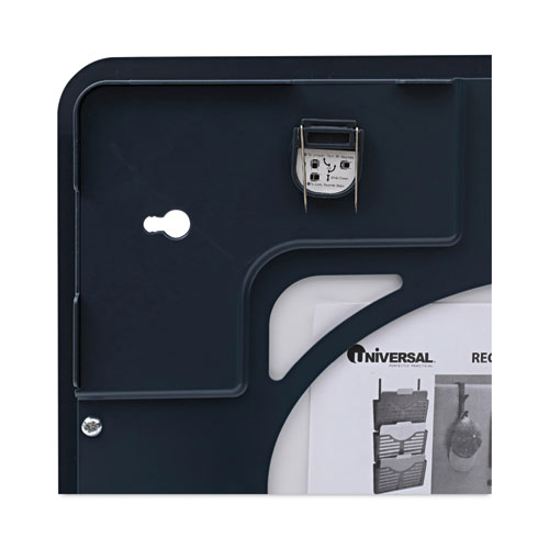 Recycled Cubicle Dry Erase Board, 15.88" x 12.88", White Surface, Charcoal Gray Plastic Frame