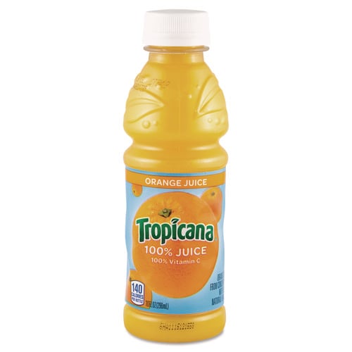 100% Juice, Orange, 10oz Bottle, 24/Carton