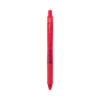 EnerGel-X Gel Pen, Retractable, Medium 0.7 mm, Red Ink, Translucent Red/Red Barrel, Dozen