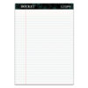 Docket Ruled Perforated Pads, Wide/Legal Rule, 50 White 8.5 x 11.75 Sheets, 12/Pack