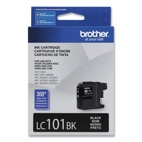 Brother Innobella LC101BK Original Standard Yield Inkjet Ink Cartridge - Black - 1 Each