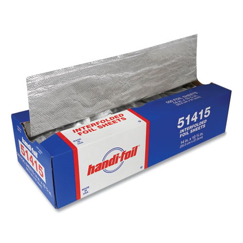 Interfolded Foil Sheets, 10.75 x 14, 500/Box, 6 Boxes/Carton