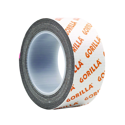 Max Strength Mounting Tape, Permanent, Holds Up to 45 lb (3 lbs per 4 in), 1 x 60, Black