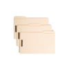 Top Tab Fastener Folders, 1/3-Cut Tabs: Assorted, 0.75" Expansion, 2 Fasteners, Legal Size, Manila Exterior, 50/Box