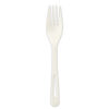 TPLA Compostable Cutlery, Fork, Plastic, White, 1,000/Carton