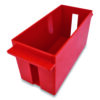 Extra-Capacity Coin Tray, Pennies, 1 Compartment,  Denomination and Capacity Etched On Side, Stackable, Plastic, Red