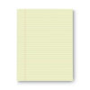 Glue Top Pads, Narrow Rule, 50 Canary-Yellow 8.5 x 11 Sheets, Dozen