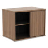 Alera Open Office Desk Series Low Storage Cabinet Credenza, Woodgrain Laminate, 29.5" x 19.13" x 22.78", Modern Walnut