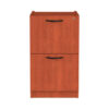 Alera Valencia Series Full Pedestal File, Left/Right, 2 Legal/Letter-Size File Drawers, Medium Cherry, 15.63" x 20.5" x 28.5"