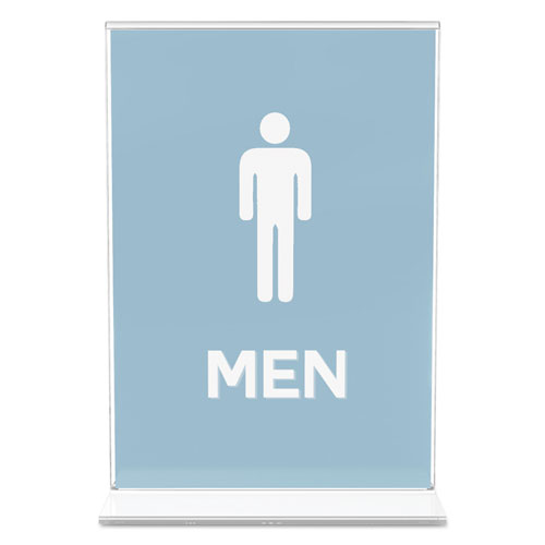 Classic Image Double-Sided Sign Holder, 5 x 7 Insert, Clear