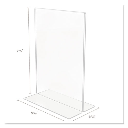 Classic Image Double-Sided Sign Holder, 5 x 7 Insert, Clear