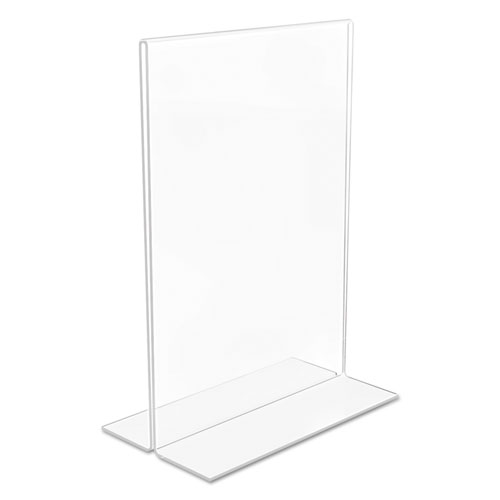 Classic Image Double-Sided Sign Holder, 5 x 7 Insert, Clear