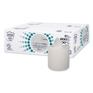 Heavenly Soft Center-Pull Towel, Dissolve Tech Micro Embossing, 1-Ply, 7.6 x 10, White, 600 Sheets/Roll, 6 Rolls/Carton