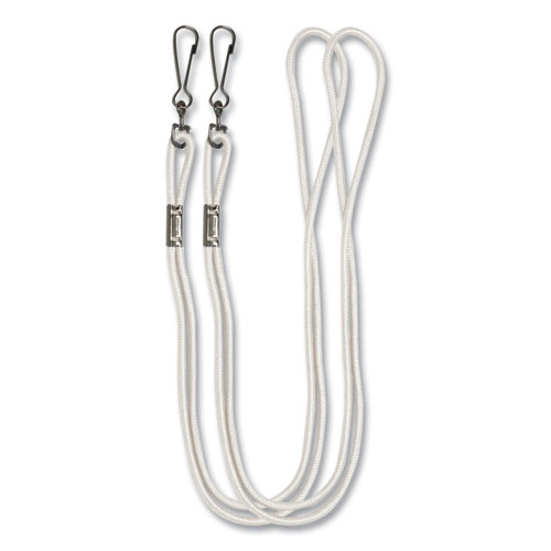 Lanyard, Metal J-Hook Fastener, 20" Long, Assorted Colors, 12/Pack