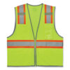 GloWear 8246Z-S Single Size Class 2 Two-Tone Mesh Vest, Polyester, Large, Lime