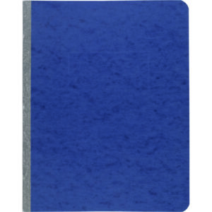 Pressboard Report Cover with Tyvek Reinforced Hinge, Two-Piece Prong Fastener, 3" Capacity, 8.5 x 11, Dark Blue/Dark Blue