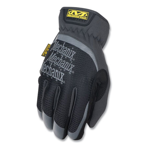 FastFit Work Gloves, Black, Medium