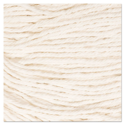 Super Loop Wet Mop Head, Cotton/Synthetic Fiber, 5" Headband, Large Size, White, 12/Carton - Image 2