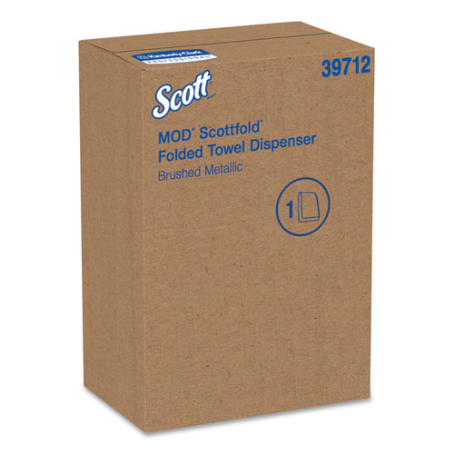 Mod* Scottfold* Towel Dispenser, 10.6 x 5.48 x 18.79, Brushed Metallic