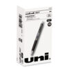 207 Ultra Micro Gel Pen, Retractable, Ultra-Micro 0.38 mm, Black Ink, Clear/Black Barrel