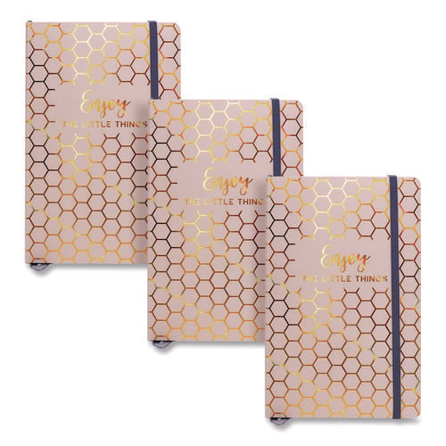 Journal, 1-Subject, Medium/College Rule, Taupe Cover, (96) 8.3 x 5.8 Sheets, 3/Pack