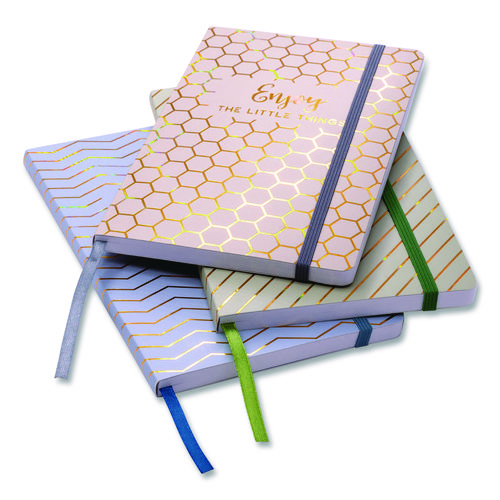 Journal, 1-Subject, Medium/College Rule, Taupe Cover, (96) 8.3 x 5.8 Sheets, 3/Pack
