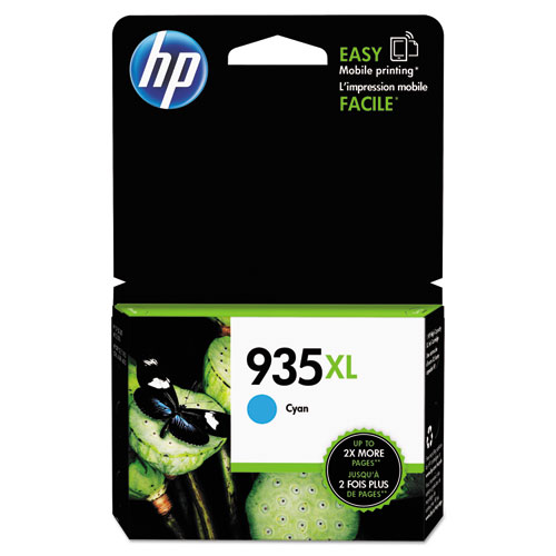 HP 935XL (C2P24AN) Original High Yield Inkjet Ink Cartridge - Cyan - 1 Each