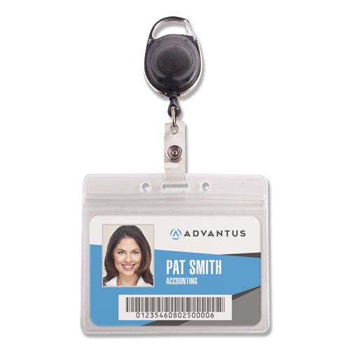 Advantus Badge Reel Holder Combo Pack