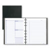 NotePro Undated Daily Planner, 9.25 x 7.25, Black Cover, Undated