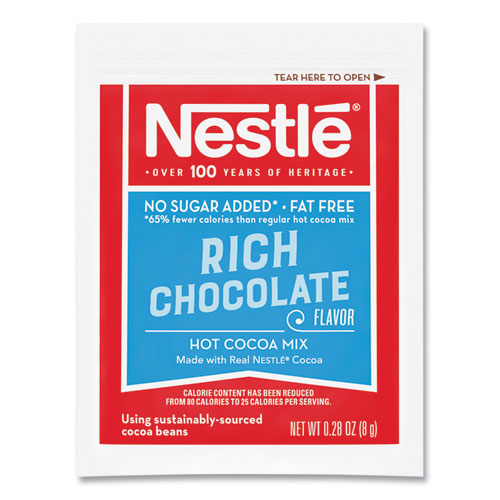 Hot Cocoa Mix, Rich Chocolate, 0.28 oz Packet, 30 Packets/Box, 6 Boxes/Carton - Image 3