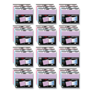 WIDE Landscape Format Writing Pad, Medium/College Rule, 40 Assorted Colors 11 x 9.5 Sheets, 12/Carton