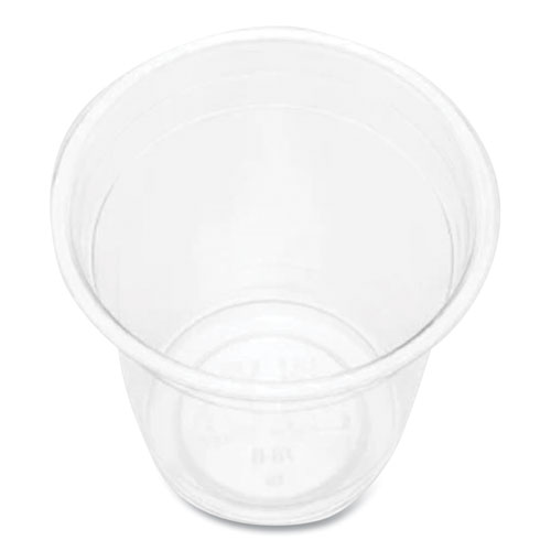 PET Plastic Cups, 8 oz, Clear, 1,000/Carton