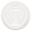 Optima Reclosable Lid, Fits 12 oz to 24 oz Hot Cups, Plastic, White, 100/Pack