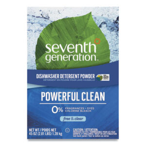 Automatic Dishwasher Powder, Free and Clear, 45oz Box