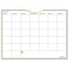 WallMates Self-Adhesive Dry Erase Monthly Planning Surfaces, 24 x 18, White/Gray/Orange Sheets, Undated