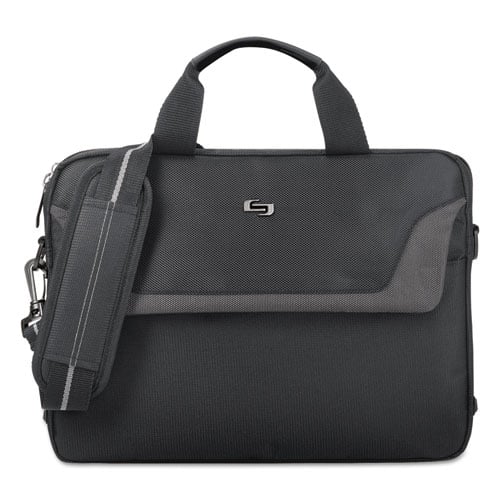Pro Slim Brief, Fits Devices Up to 14.1", Polyester, 14 x 1.5 x 10.5, Black
