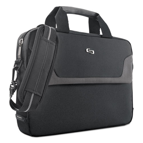 Pro Slim Brief, Fits Devices Up to 14.1", Polyester, 14 x 1.5 x 10.5, Black