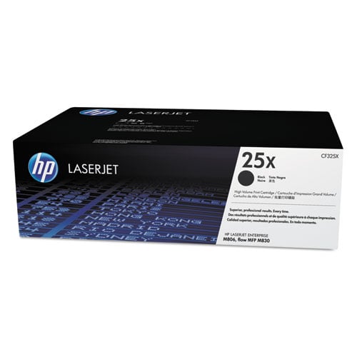 HP 25X (CF325X) Original Laser Toner Cartridge - Single Pack - Black - 1 Each