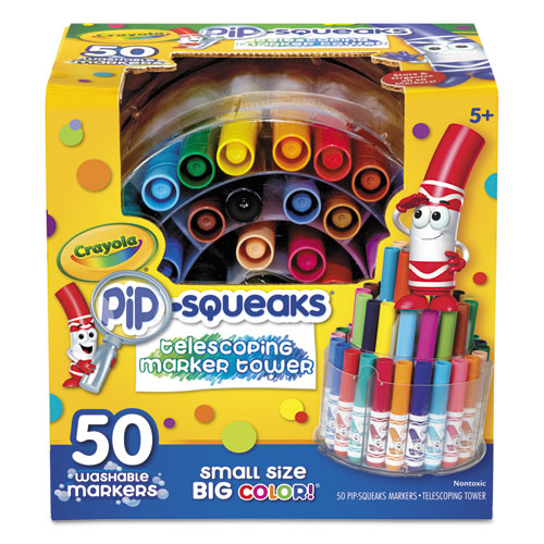Crayola Pip-Squeaks Telescoping Marker Tower Washable Markers