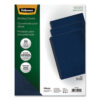 Executive Leather-Like Presentation Cover, Navy, 11.25 x 8.75, Unpunched, 50/Pack