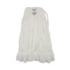 Mop Head, Looped, Enviro Clean With Tailband, Large, White, 12/Carton