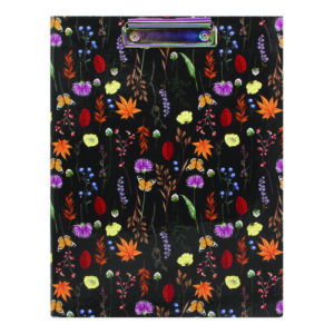 A4 Padfolio, 8.3 x 11.7 Pad, 9.5 x 12.6, Black/Blue/Orange/Yellow